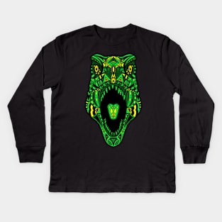 Jurasic Ornate Kids Long Sleeve T-Shirt